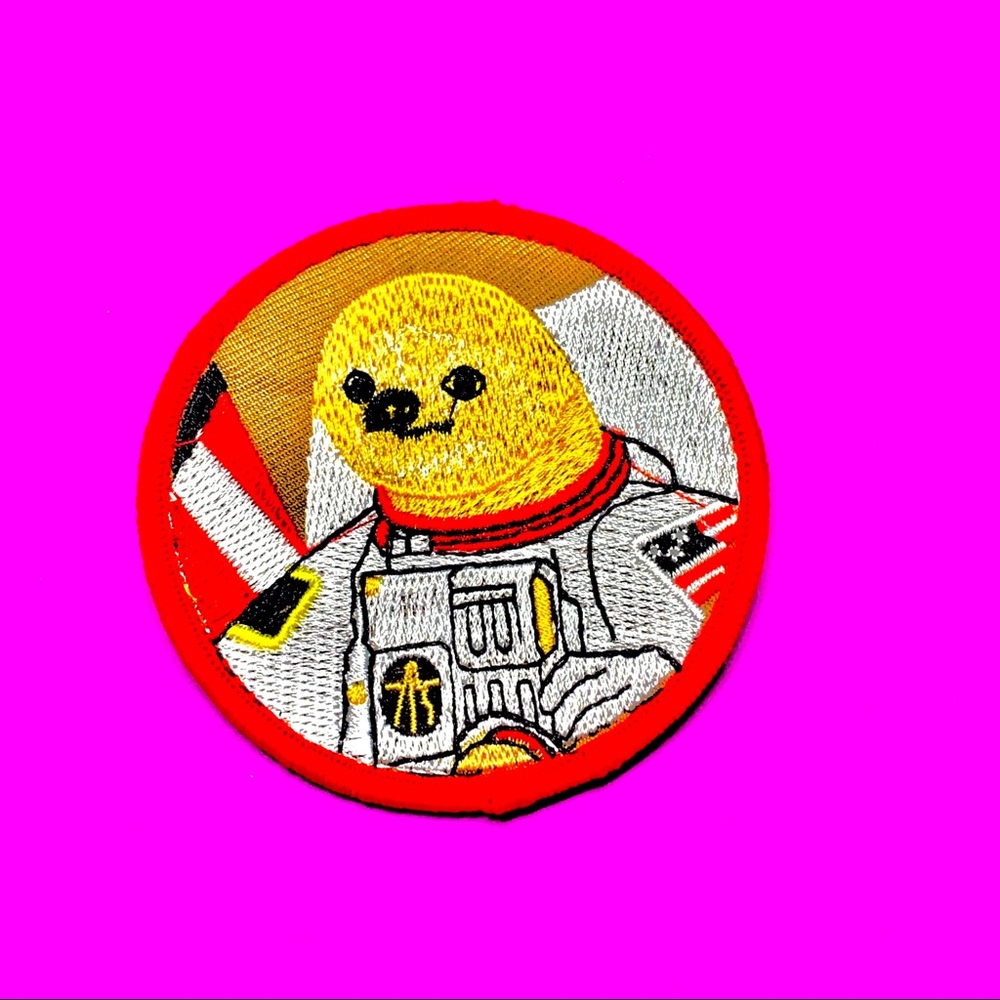 Astronaut sloth space iron On Patch